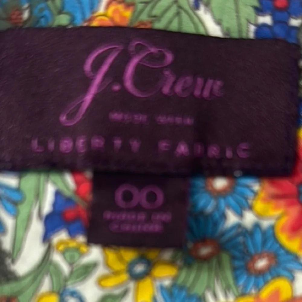 J.Crew Liberty Fabric Floral Dress (Size 00):